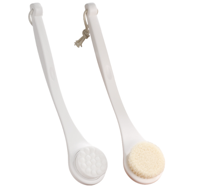 ISURAUL Long Handle Shower Brush, with Soft Nylon Bristles, Back Scrubber for Shower