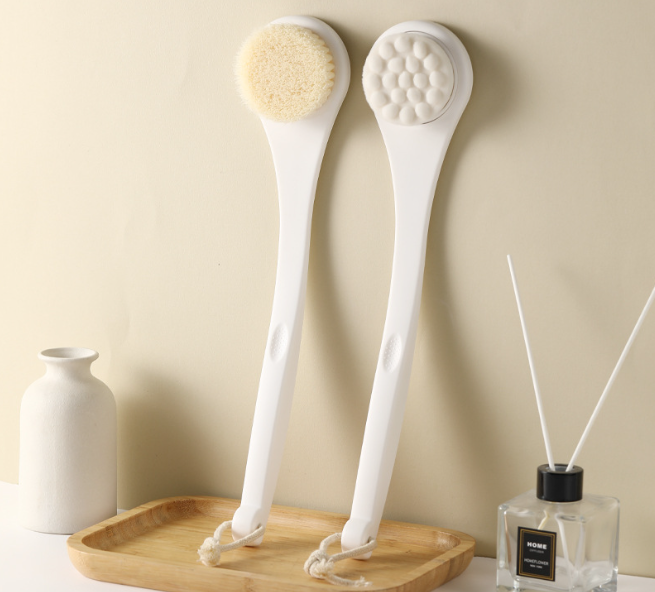 ISURAUL Long Handle Shower Brush, with Soft Nylon Bristles, Back Scrubber for Shower