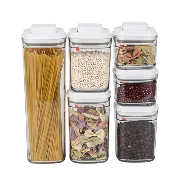 ISURAUL Airtight Food Storage Container Sets with Lids, Containers for Kitchen Pantry Organization, for Cereal Flour Sugar, Stackable Kitchen Storage Containers